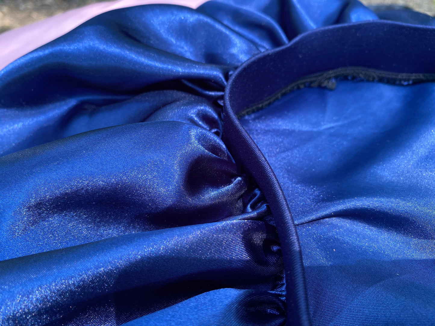 Grand bonnet en satin, bonnets de cheveux en soie végétaliens, bonnets de couchage en satin, bonnets de cheveux de taille adulte, bonnets de soie pour femmes et hommes.