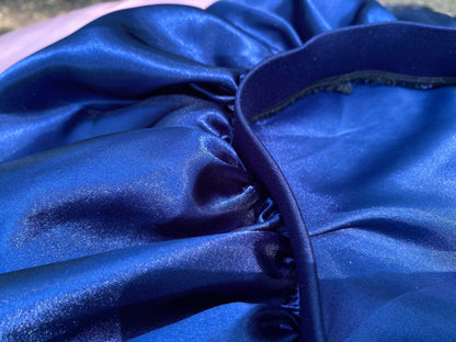 Grand bonnet en satin, bonnets de cheveux en soie végétaliens, bonnets de couchage en satin, bonnets de cheveux de taille adulte, bonnets de soie pour femmes et hommes.